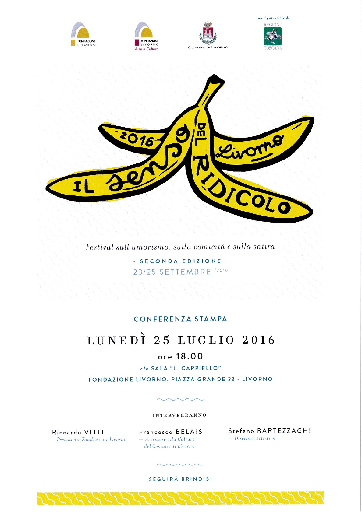 25 luglio 2016: invito conferenza stampa – seconda edizione IL SENSO DEL RIDICOLO