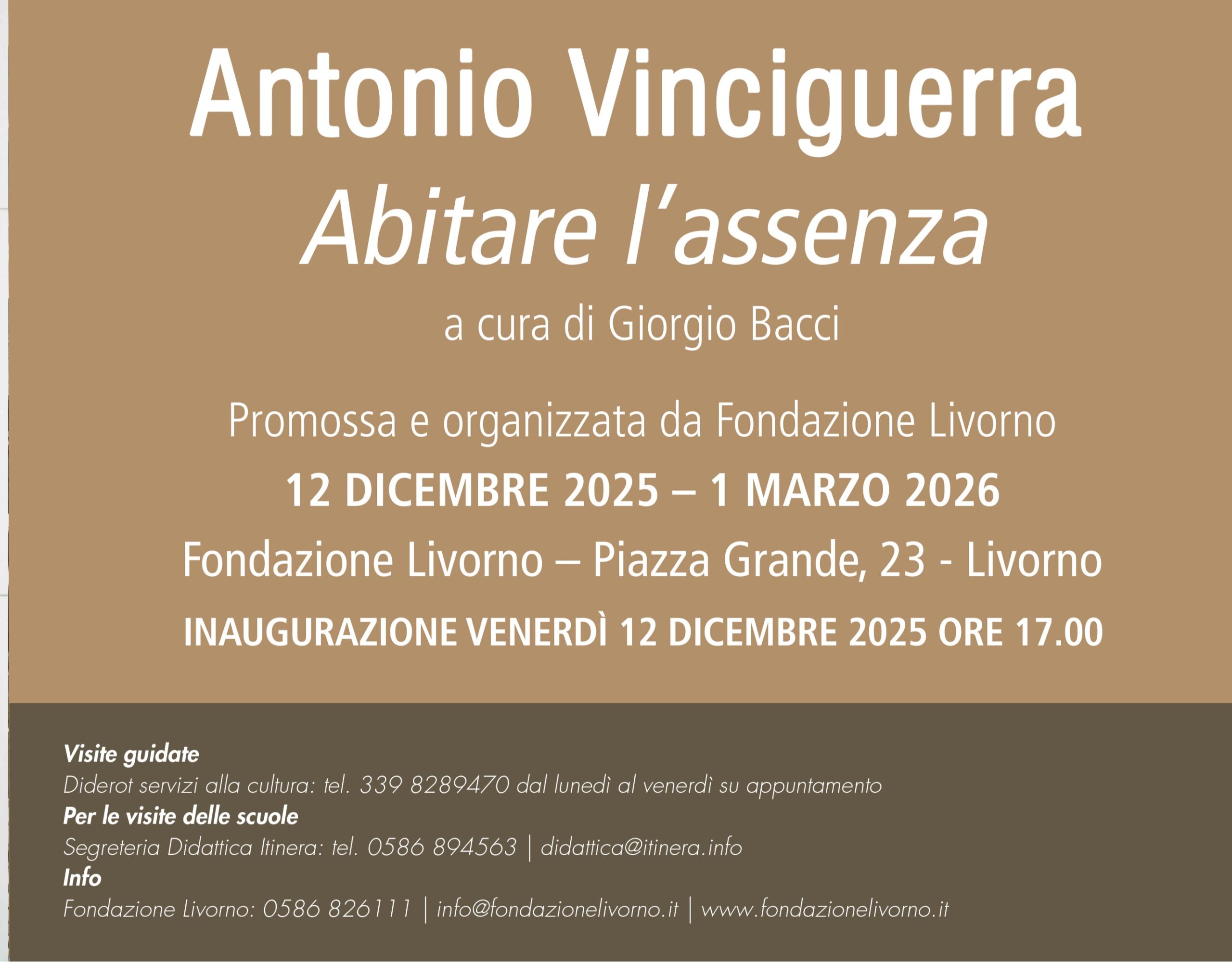 In arrivo la mostra “Antonio Vinciguerra – Abitare l’assenza”